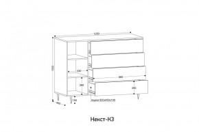 НЕКСТ - К3 Комод в Невьянске - nevyansk.mebel24.online | фото 2