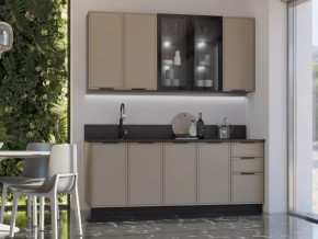 НИКОЛЬ Кухонный гарнитур 2000/900 (Холст Латте) в Невьянске - nevyansk.mebel24.online | фото