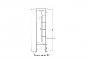 ОЛЬГА-МИЛК 9.2 Шкаф угловой с зеркалом в Невьянске - nevyansk.mebel24.online | фото 2