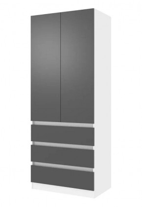 Парус Шкаф 2-х ств. 800 (Белый/Графит) в Невьянске - nevyansk.mebel24.online | фото