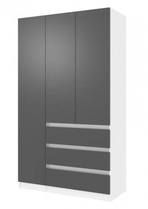 Парус Шкаф 3-х ств. 1200 (Белый/Графит) в Невьянске - nevyansk.mebel24.online | фото