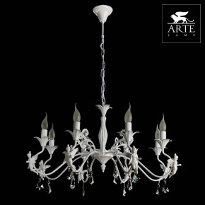 Подвесная люстра Arte Lamp Angelina A5349LM-8WH в Невьянске - nevyansk.mebel24.online | фото 4