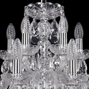 Подвесная люстра Bohemia Ivele Crystal 1402 1402/12+6/240/Ni в Невьянске - nevyansk.mebel24.online | фото 4
