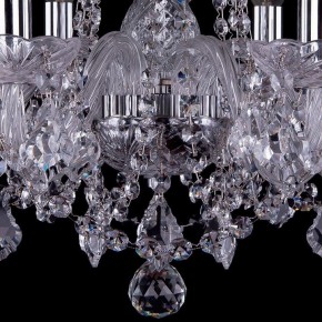 Подвесная люстра Bohemia Ivele Crystal 1402 1402/6/160/Ni/Leafs в Невьянске - nevyansk.mebel24.online | фото 3