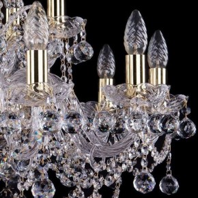 Подвесная люстра Bohemia Ivele Crystal 1411 1411/10+5/240/G/Balls в Невьянске - nevyansk.mebel24.online | фото 2