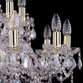 Подвесная люстра Bohemia Ivele Crystal 1411 1411/10+5/240/G/Leafs в Невьянске - nevyansk.mebel24.online | фото 2