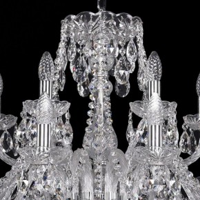 Подвесная люстра Bohemia Ivele Crystal 1411 1411/12+6/300/Ni в Невьянске - nevyansk.mebel24.online | фото 4