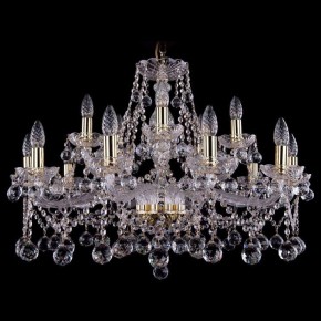 Подвесная люстра Bohemia Ivele Crystal 1413 1413/10+5/300/G/Balls в Невьянске - nevyansk.mebel24.online | фото 2