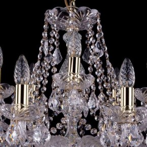 Подвесная люстра Bohemia Ivele Crystal 1413 1413/10+5/300/G/Leafs в Невьянске - nevyansk.mebel24.online | фото 4