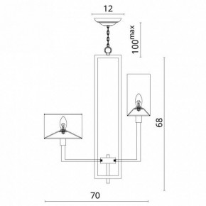 Подвесная люстра Divinare Porta 5933/01 LM-8 в Невьянске - nevyansk.mebel24.online | фото 5