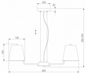 Подвесная люстра Eurosvet Amaretto 60155/5 хром в Невьянске - nevyansk.mebel24.online | фото 3