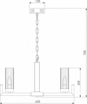 Подвесная люстра Eurosvet Arganie 60133/6 латунь в Невьянске - nevyansk.mebel24.online | фото 6