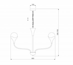 Подвесная люстра Eurosvet Calyx 60169/6 никель в Невьянске - nevyansk.mebel24.online | фото 3