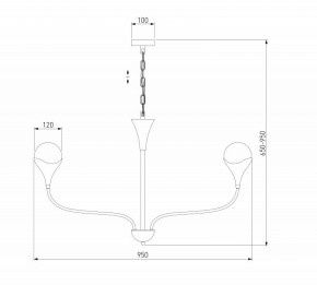 Подвесная люстра Eurosvet Calyx 60169/8 никель в Невьянске - nevyansk.mebel24.online | фото 3
