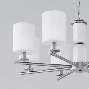 Подвесная люстра Eurosvet Caprera 60146/8 никель в Невьянске - nevyansk.mebel24.online | фото 6