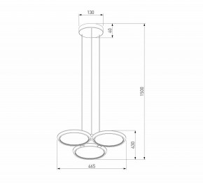Подвесная люстра Eurosvet Crespella 90034/3 золото в Невьянске - nevyansk.mebel24.online | фото 5