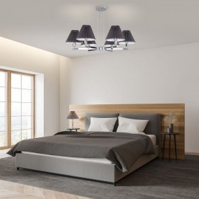 Подвесная люстра Eurosvet Peony 60136/6 хром/графит в Невьянске - nevyansk.mebel24.online | фото 4
