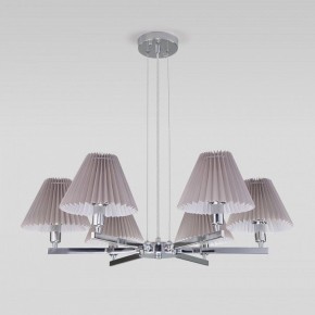 Подвесная люстра Eurosvet Peony 60136/6 хром/серый в Невьянске - nevyansk.mebel24.online | фото 4