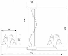 Подвесная люстра Eurosvet Peony 60136/6 хром/серый в Невьянске - nevyansk.mebel24.online | фото 5