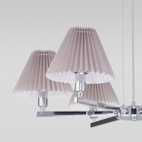 Подвесная люстра Eurosvet Peony 60136/6 хром/серый в Невьянске - nevyansk.mebel24.online | фото 6