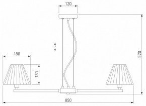 Подвесная люстра Eurosvet Peony 60136/8 хром/графит в Невьянске - nevyansk.mebel24.online | фото 3