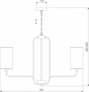 Подвесная люстра Eurosvet Purezza 60128/6 хром в Невьянске - nevyansk.mebel24.online | фото 4