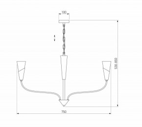 Подвесная люстра Eurosvet Rhyton 60167/6 латунь в Невьянске - nevyansk.mebel24.online | фото 5