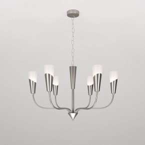Подвесная люстра Eurosvet Rhyton 60167/6 никель в Невьянске - nevyansk.mebel24.online | фото