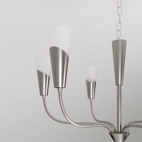 Подвесная люстра Eurosvet Rhyton 60167/6 никель в Невьянске - nevyansk.mebel24.online | фото 8