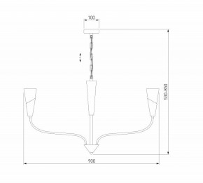 Подвесная люстра Eurosvet Rhyton 60167/8 латунь в Невьянске - nevyansk.mebel24.online | фото 6