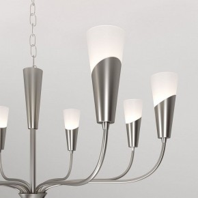 Подвесная люстра Eurosvet Rhyton 60167/8 никель в Невьянске - nevyansk.mebel24.online | фото 7