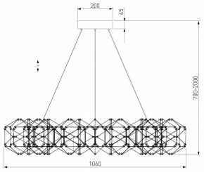 Подвесная люстра Eurosvet Uma 90369/15 медь в Невьянске - nevyansk.mebel24.online | фото 4