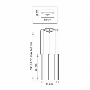 Подвесная люстра Lightstar Tubo L5T747447 в Невьянске - nevyansk.mebel24.online | фото
