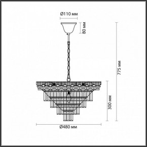 Подвесная люстра Lumion Esme 5233/8 в Невьянске - nevyansk.mebel24.online | фото 4