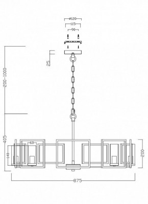 Подвесная люстра Maytoni Bowi H009PL-08G в Невьянске - nevyansk.mebel24.online | фото 4