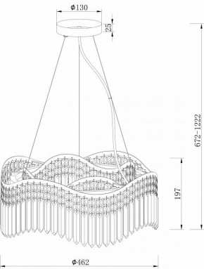 Подвесная люстра Maytoni Gracia DIA201PL-06G в Невьянске - nevyansk.mebel24.online | фото 3