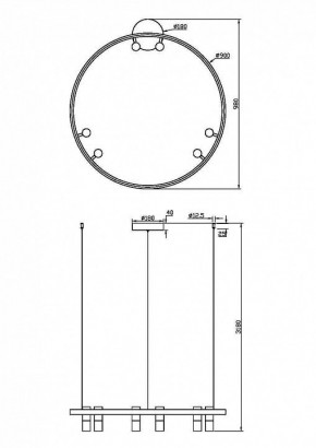 Подвесная люстра Maytoni Halo MOD102PL-L42WK в Невьянске - nevyansk.mebel24.online | фото 4