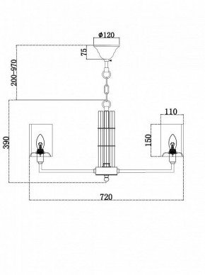 Подвесная люстра Maytoni Metropolitan H015PL-08G в Невьянске - nevyansk.mebel24.online | фото 4