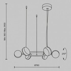 Подвесная люстра Maytoni Mind MOD299PL-L60BC3K в Невьянске - nevyansk.mebel24.online | фото 4