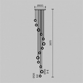 Подвесная люстра Maytoni Pharao MOD361PL-L58BS3K в Невьянске - nevyansk.mebel24.online | фото 4