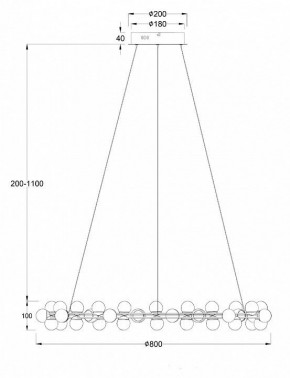 Подвесная люстра Maytoni Tessara MOD081PL-L60G3K в Невьянске - nevyansk.mebel24.online | фото 4