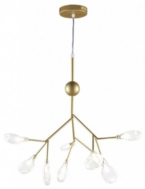 Подвесная люстра Natali Kovaltseva GRACE ll GRACE 75554/9С GOLD SATIN в Невьянске - nevyansk.mebel24.online | фото 2
