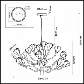 Подвесная люстра Odeon Light Gardi 5090/18 в Невьянске - nevyansk.mebel24.online | фото 6