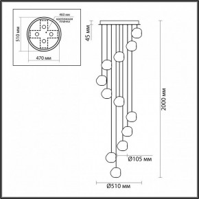 Подвесная люстра Odeon Light Jemstone 5084/60L в Невьянске - nevyansk.mebel24.online | фото 4