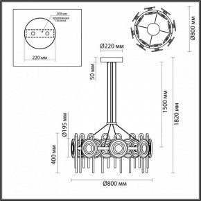 Подвесная люстра Odeon Light Magnet 5407/92L в Невьянске - nevyansk.mebel24.online | фото 6