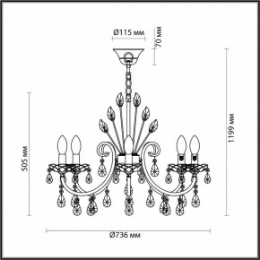 Подвесная люстра Odeon Light Versia 4977/8 в Невьянске - nevyansk.mebel24.online | фото 6