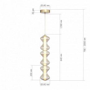 Подвесная люстра ST-Luce SPINE SL6136.213.01 в Невьянске - nevyansk.mebel24.online | фото 4