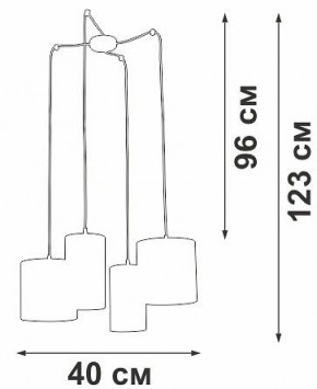 Подвесная люстра Vitaluce V3089 V3089-1/4S в Невьянске - nevyansk.mebel24.online | фото 5
