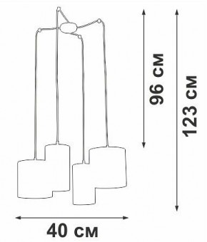 Подвесная люстра Vitaluce V3089 V3089/4S в Невьянске - nevyansk.mebel24.online | фото 5