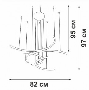 Подвесная люстра Vitaluce V3777 V3777-0/4S в Невьянске - nevyansk.mebel24.online | фото 5